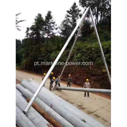 Alumínio de alumínio A Poste de retenção tubular em forma